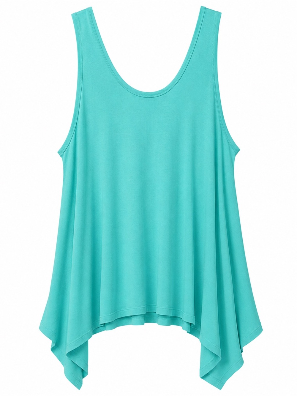 Zenana Aqua Swing Hem Tank Top